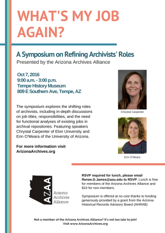 Archives Symposium Flyer
