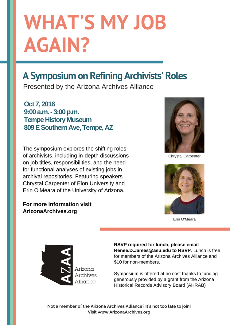 Archives Symposium Flyer